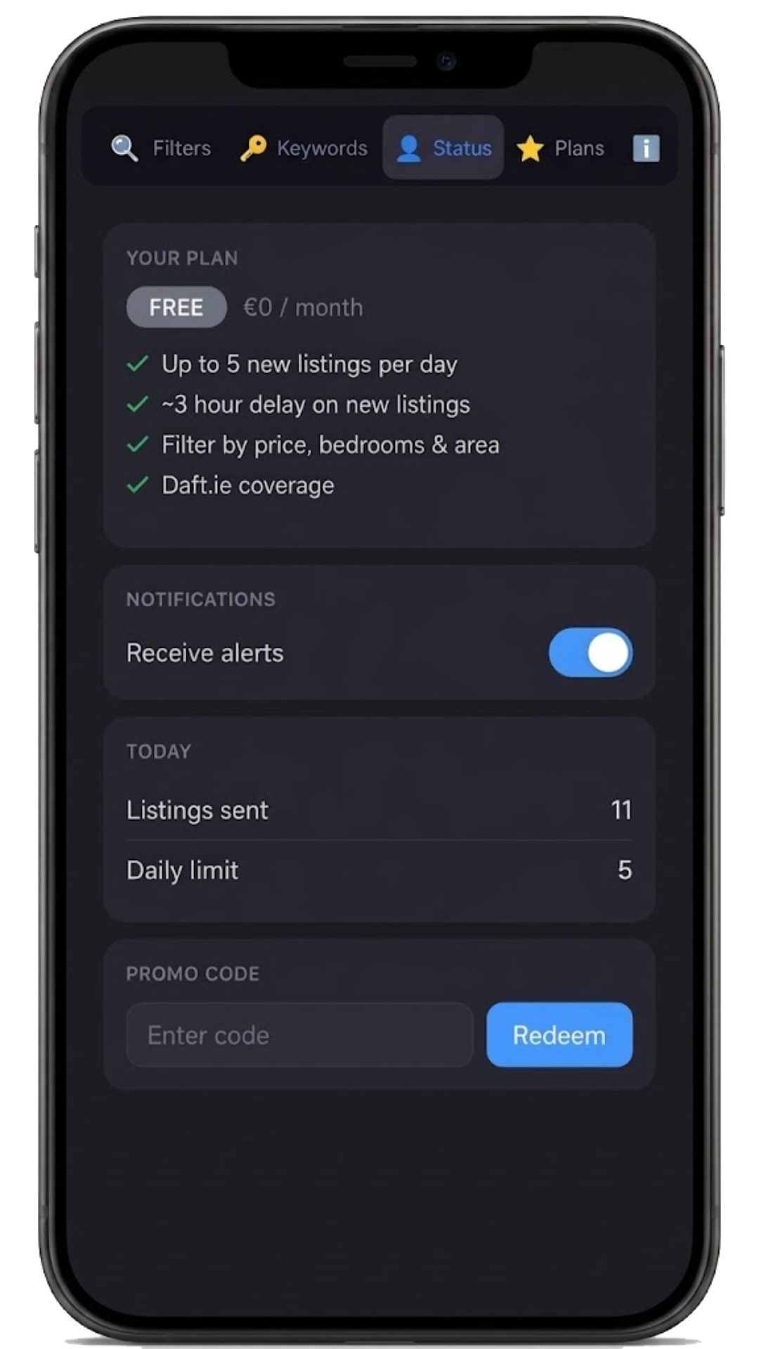 Step 4 — Check your status